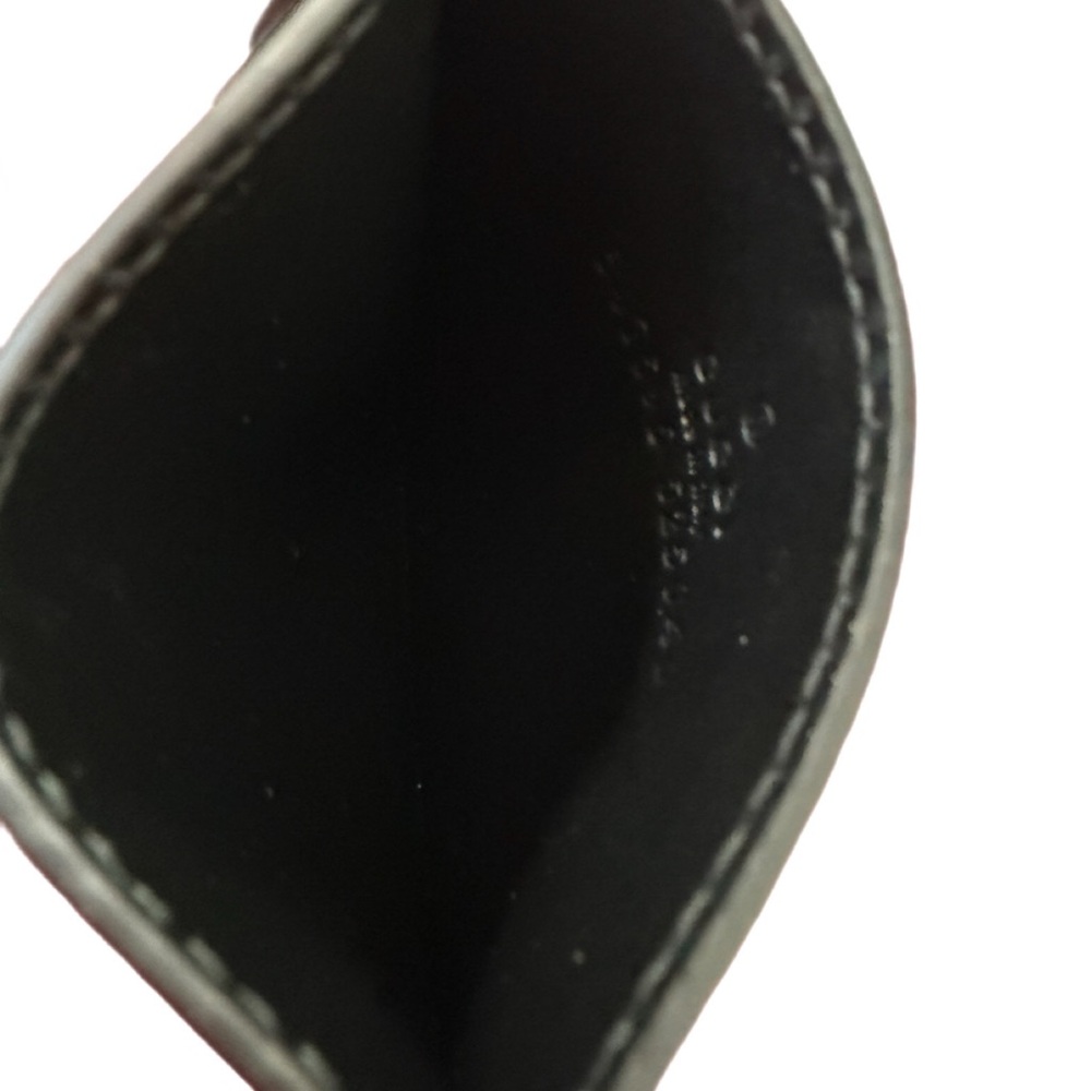 New GUCCI Black Leather Card Holder - Picture 6 of 8